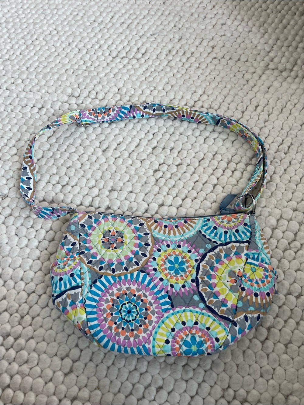Vera Bradley Colorful Mosaic Pattern Crossbody Bag - Multicolor
